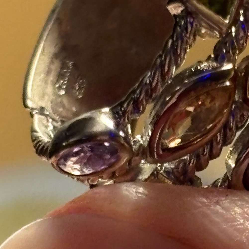 Multi-Stack Sterling Silver Gemstone Ring - Nfs - image 7